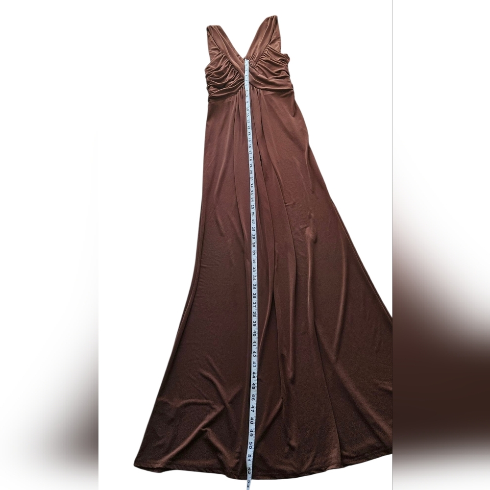 BCBG Chocolate Sleeveless Maxi Dress - Picture 6 of 9
